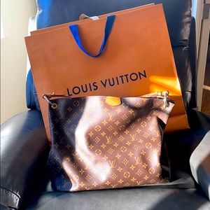 Louis Vuitton Brown Monogram Hobo Bag